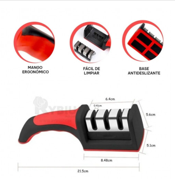 AFILADOR DE CUCHILLO ROJO