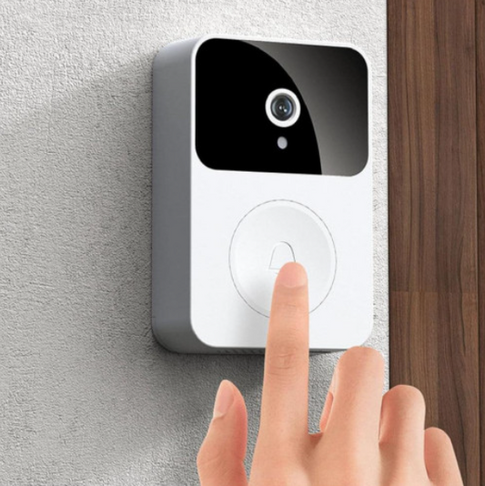 TIMBRE CON CAMARA DE VIDEO INALAMBRICA PARA PUERTA X9 NEGRO/BLANCA.